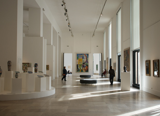 Le hall d'entrée du musée