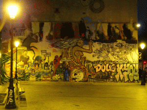 mur graffé rue jean poulmarch