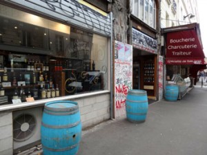 Devanture de l'épicerie fine, rue du faubourg Saint-Denis