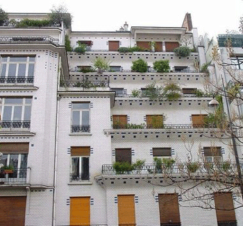 Immeuble en terrasse rue Vavin
