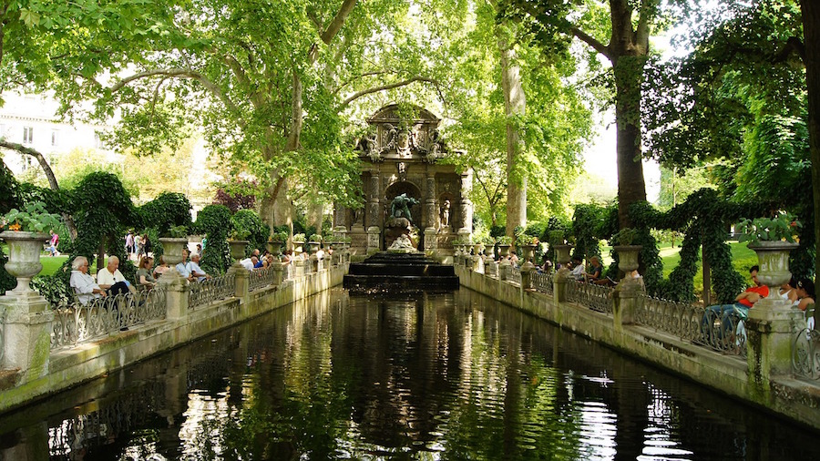 Les fontaines au jardin