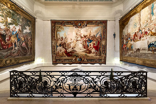 A Chancellerie Portiere Tapestry, Gobelins Manufactory, Paris