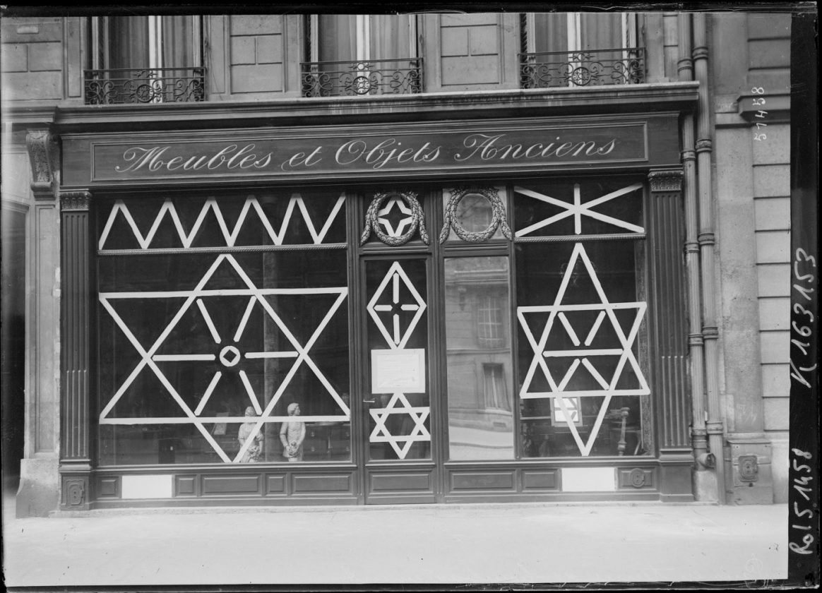 protection vitrines bombardements paris 1918