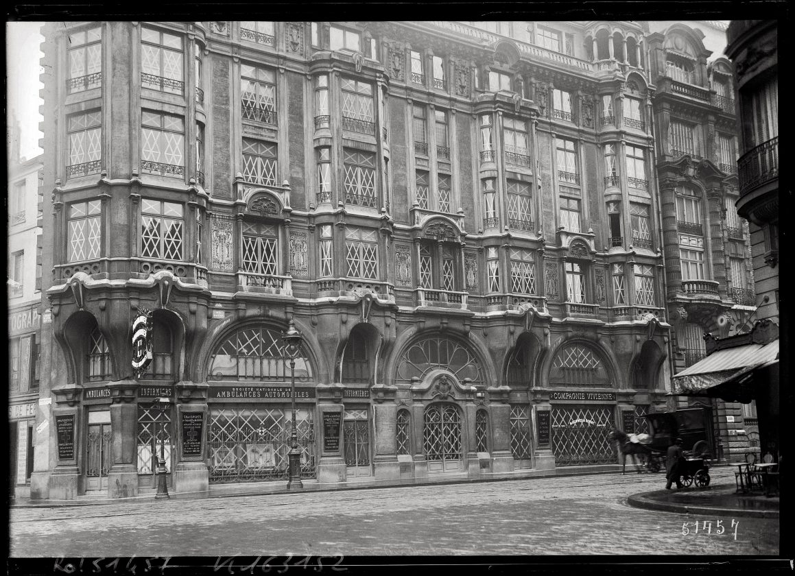 protection vitrines immeuble bombardements paris 1918