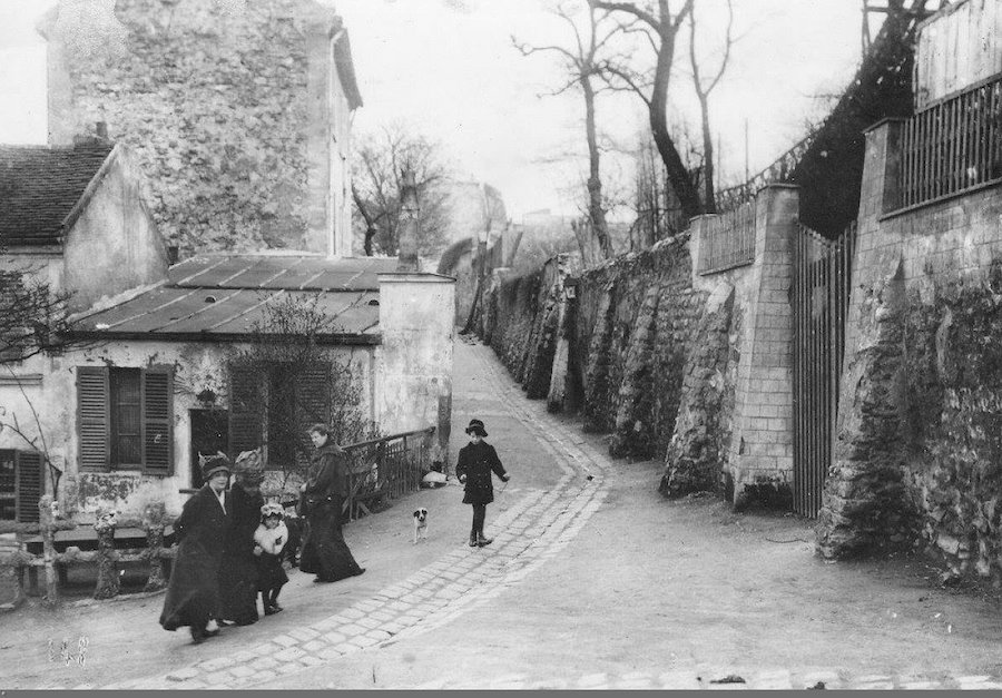 lapin agile et rue Saint Vincent 1900