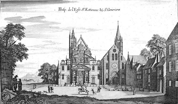 L'abbaye Sainte-Genevieve et l'église Saint-Etienne-du-Mont