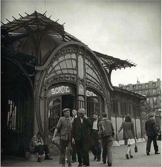 bouche de metro bastille 1950